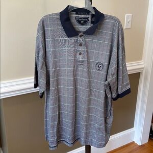 Firethorn Gray Plaid Polo Shirt